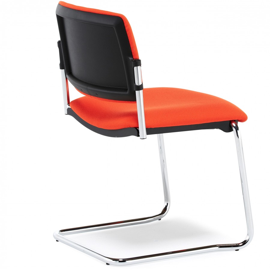 Morello Upholstered Chrome Cantilever Chair